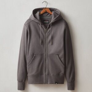 American Giant men’s classic L full-zip hoodie heavyweight 100% cotton Grey USA